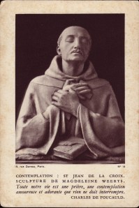 St. John of the Cross in contemplation of God.